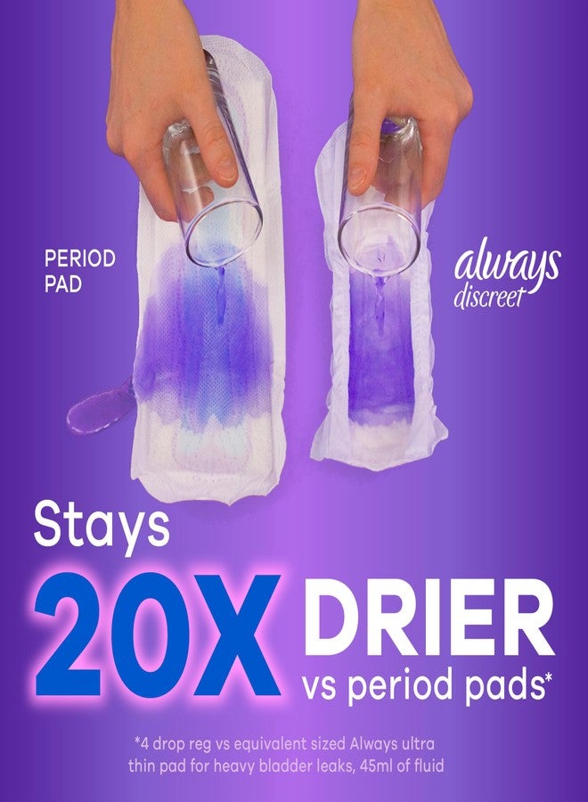Always Discreet Adult Incontinence Pads for Women, Extra Heavy Absorbency, Regular Length, Postpartum Pads, 66 Count - Image 4